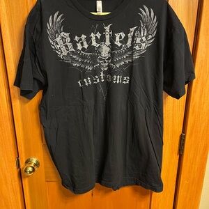 American Apparel Bartels’ Customs Black Skull Graphic Tee